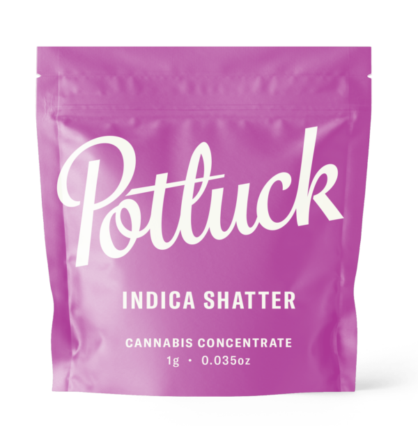 Potluck - Indica Shatter - edibles Concentrate | BC Weed Edible Canada
