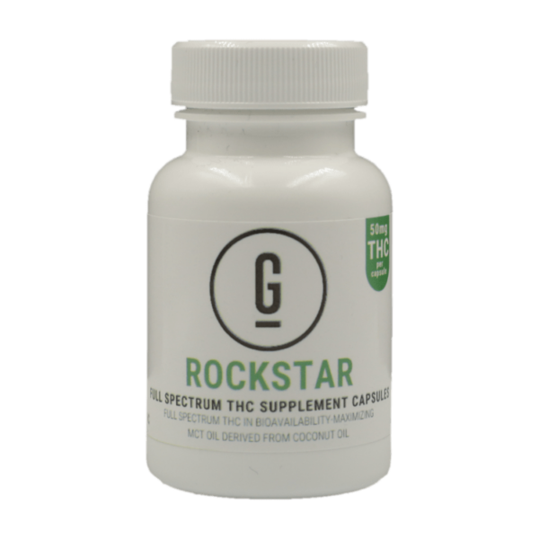GRASS – THC Capsules – Rockstar – 50mg | BC Weed Edible Canada