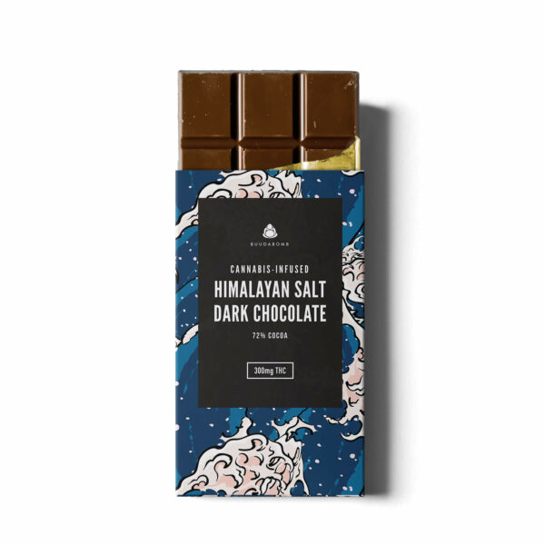 Buudabomb – Himalayan Salt Dark Chocolate – 300mg THC | BC Weed Edible Canada