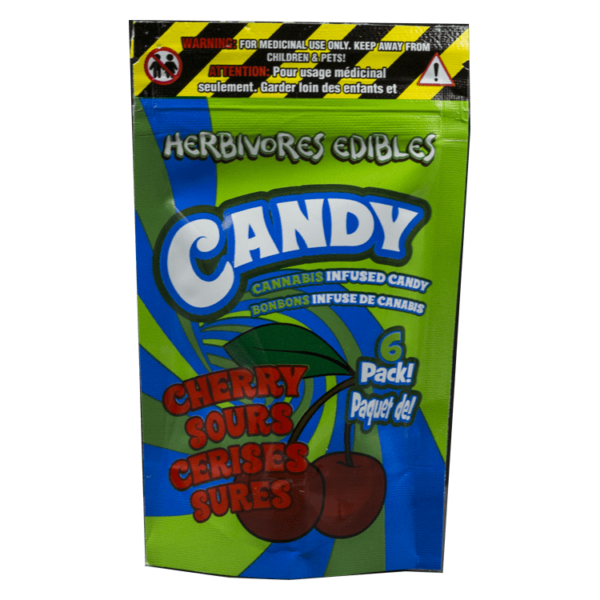 Herbivores Edibles – Cherry Sours Gummies | BC Weed Edible Canada