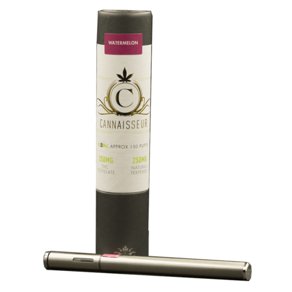 Cannaisseur – Disposable THC Distillate Pen – Watermelon 0.3ml | BC Weed Edible Canada