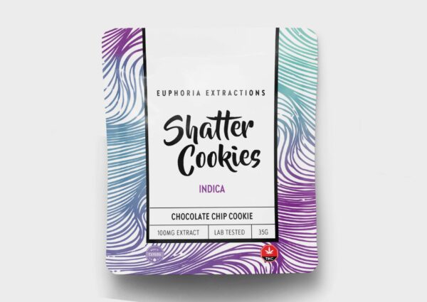 Euphoria Extractions – Chocolate Chip Cookie – Sativa – 100mg THC | BC Weed Edible Canada