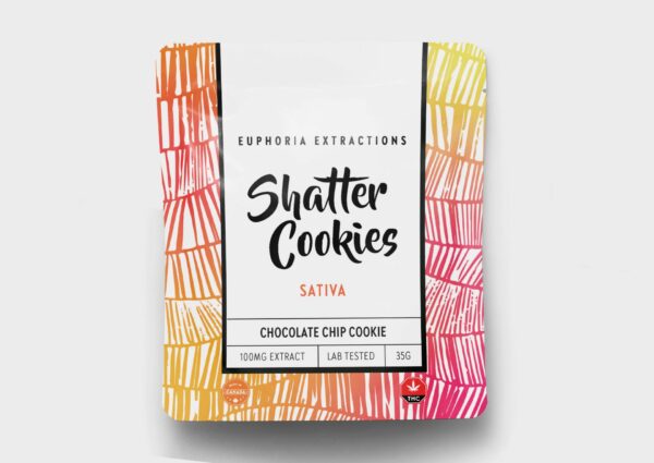 Euphoria Extractions – Chocolate Chip Cookie – Sativa – 100mg THC | BC Weed Edible Canada