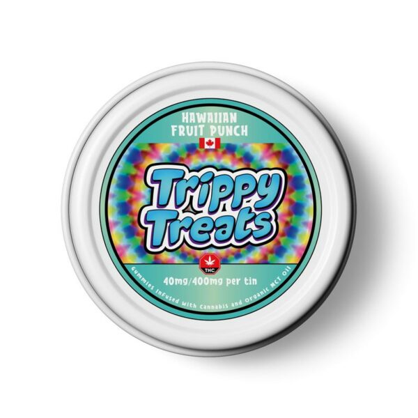 Trippy Treats – Hawaiian Fruit Punch Gummies – 400mg THC | BC Weed Edible Canada
