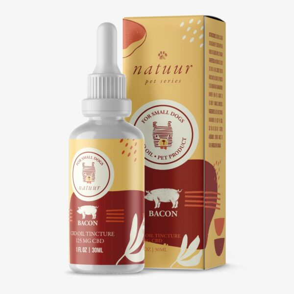 Natuur – Pet Series – CBD Oil For Small Dogs – Bacon Flavour – 125mg | BC Weed Edible Canada