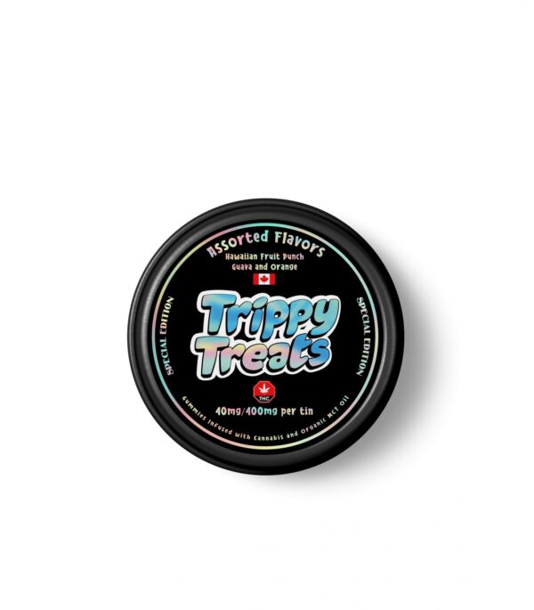 Trippy Treats – Assorted Flavour Gummies – 400mg THC | BC Weed Edible Canada