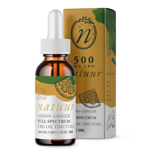Natuur – Full Spectrum CBD Oil Tincture – Lemon Ginger – 1000mg | BC Weed Edible Canada