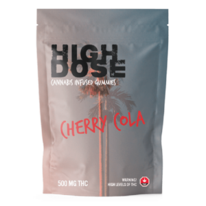 High Dose – edibles Infused Gummies – Cherry Cola – 500mg/1500mg | BC Weed Edible Canada