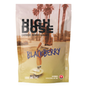 High Dose – edibles Infused Gummies – Blackberry – 1000mg/1500mg | BC Weed Edible Canada