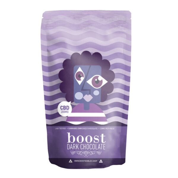 Boost – THC Dark Chocolate Bars – 200mg | BC Weed Edible Canada