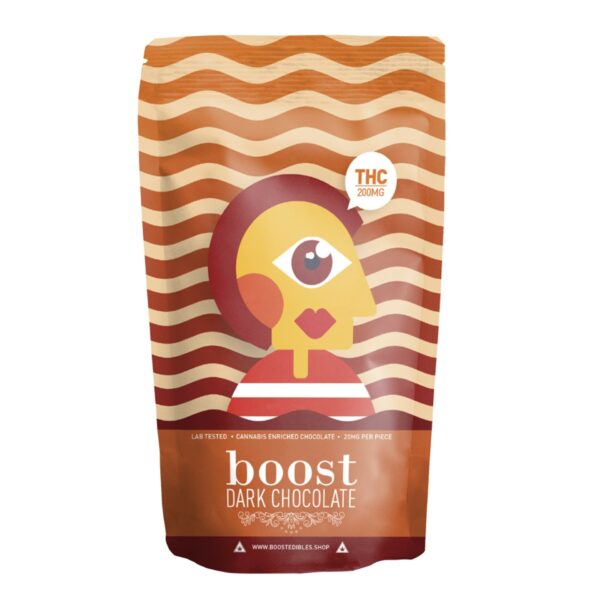 Boost – THC Dark Chocolate Bars – 200mg | BC Weed Edible Canada