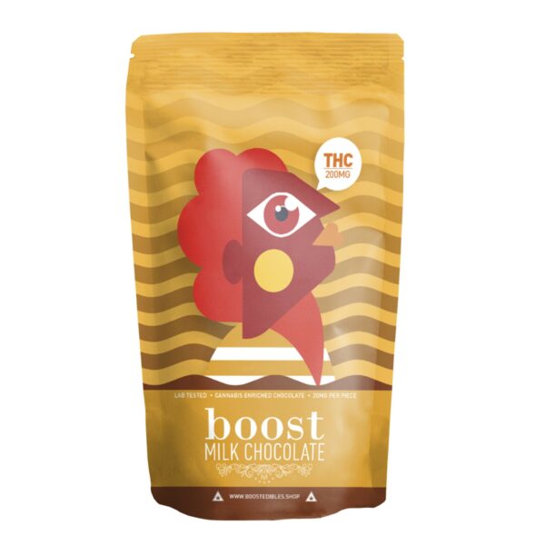 Boost – THC Dark Chocolate Bars – 200mg | BC Weed Edible Canada
