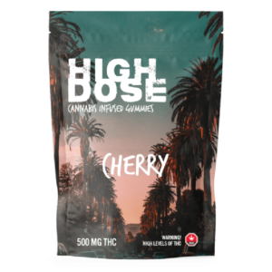 High Dose – edibles Infused Gummies – Cherry – 500mg/1000mg | BC Weed Edible Canada